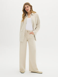 Faux Suede Wrap Jacket