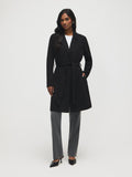Faux Suede Mid-Length Coat