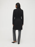 Faux Suede Mid-Length Coat