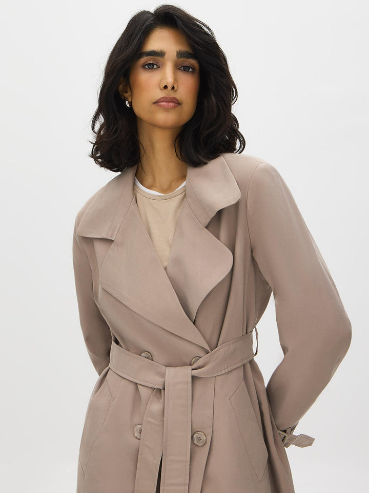Trench Coat With Belt