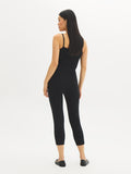 Cotton-Blend Crochet Capri Leggings