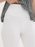 Cotton-Blend Crochet Capri Leggings