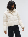 Short Puffer With Removable Sleeves