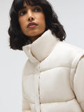Short Puffer With Removable Sleeves
