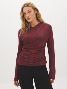 Crossover Semi-Sheer Top