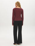 Crossover Semi-Sheer Top