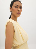 Sleeveless Mesh Bubble Top