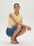 Sleeveless Mesh Bubble Top
