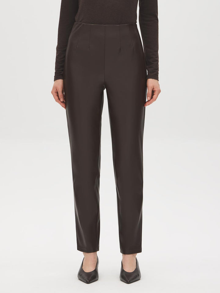 Faux Leather Slim Leg Pants