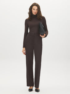 Straight-Leg Elastic Waist Pants