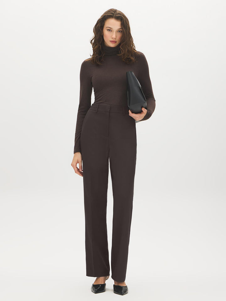 Straight-Leg Elastic Waist Pants