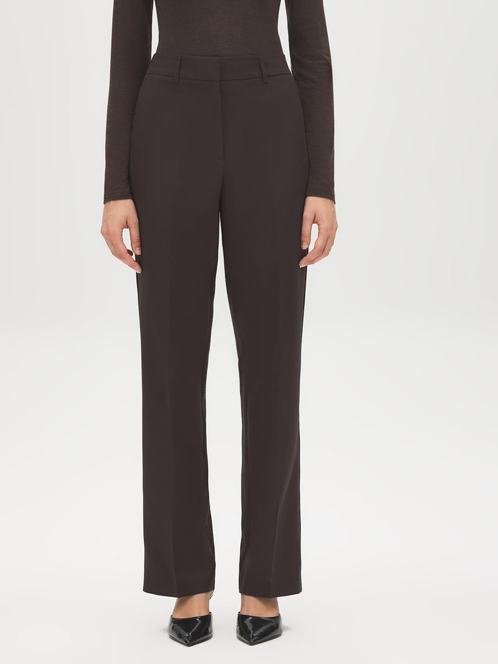 Straight-Leg Elastic Waist Pants