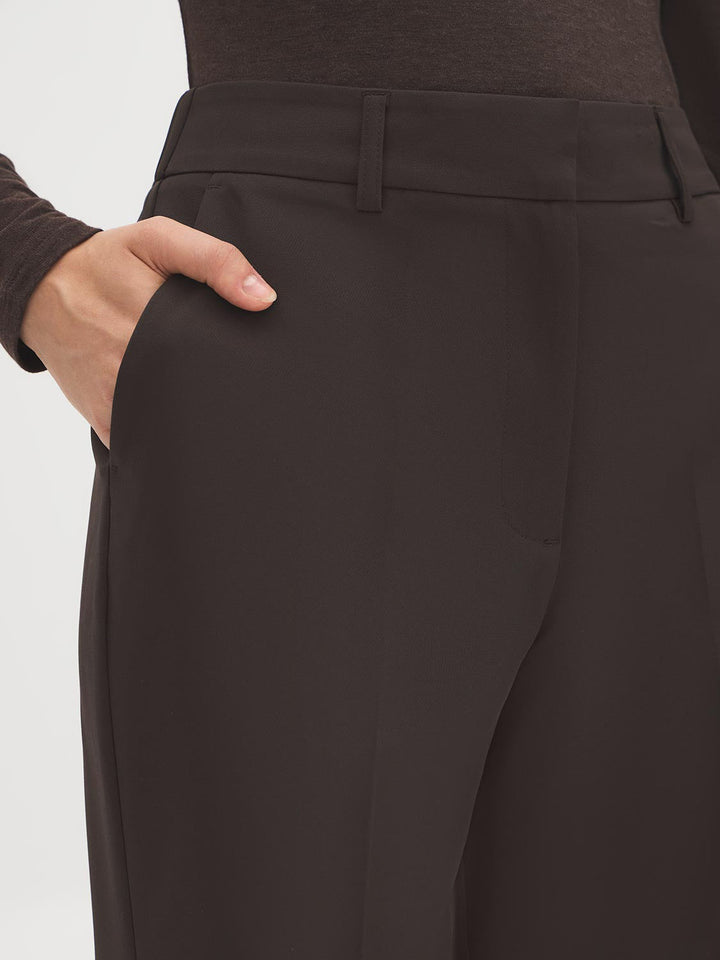 Straight-Leg Elastic Waist Pants