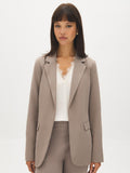 Cuff Open-Front Blazer