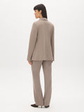 Cuff Open-Front Blazer