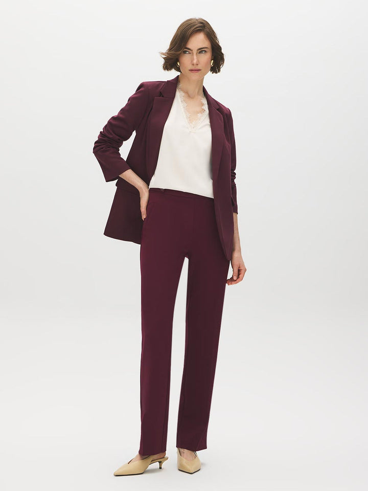 Cuff Open-Front Blazer