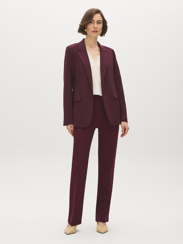 Cuff Open-Front Blazer