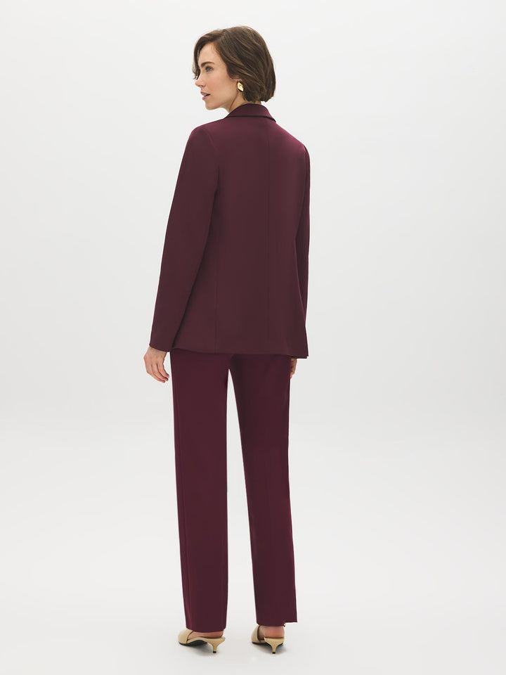 Cuff Open-Front Blazer