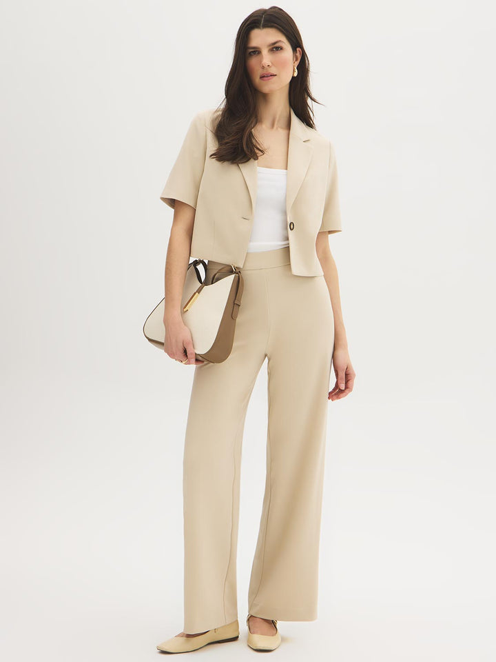 Short Sleeve Cropped Blazer
