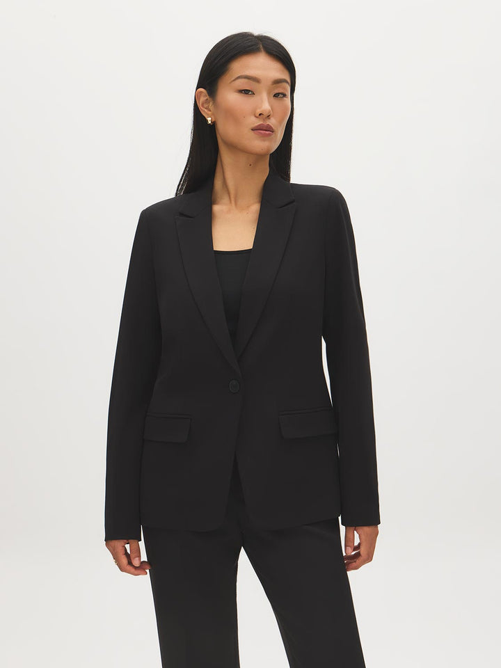 One-Button Tailored Blazer