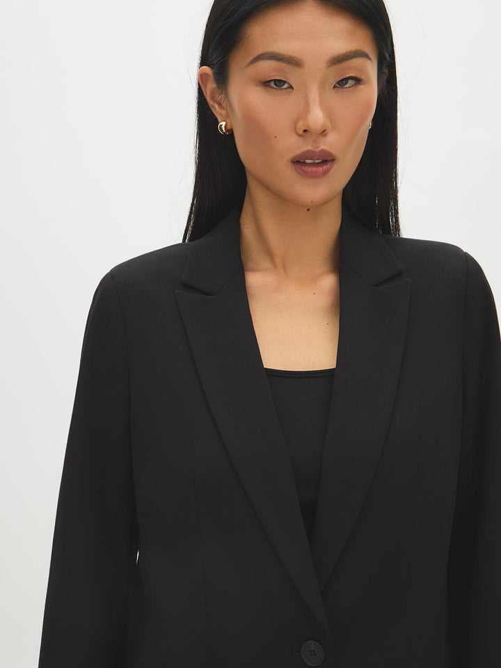 One-Button Tailored Blazer