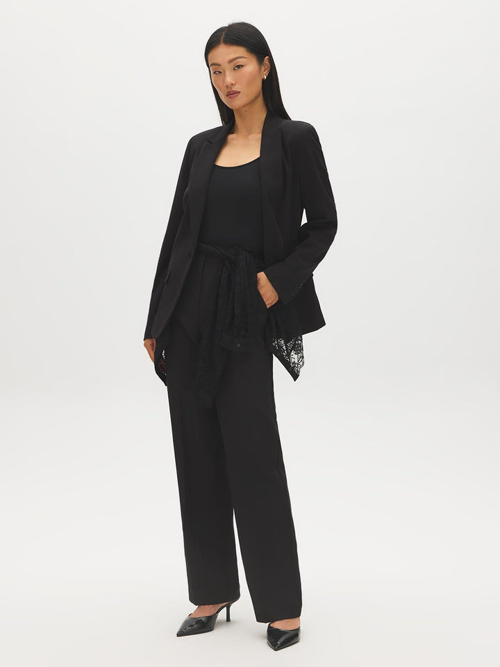 One-Button Tailored Blazer