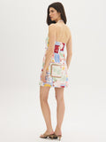 Printed Halter Mini Dress