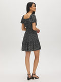 Printed Tiered Mini Dress