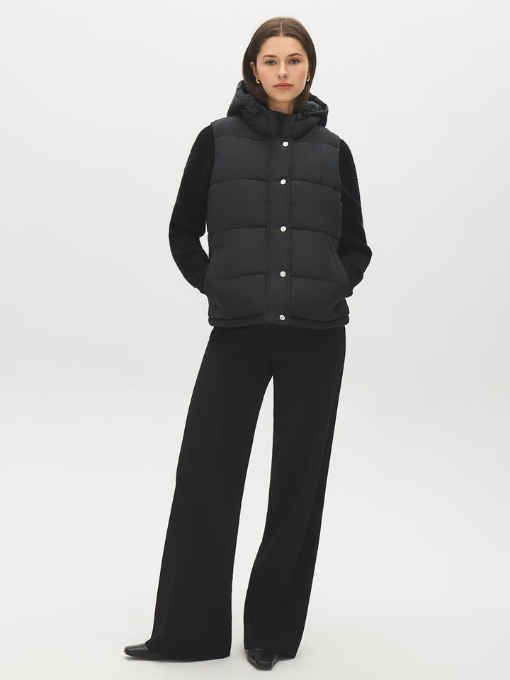 Hooded Quilted Puffer Vest