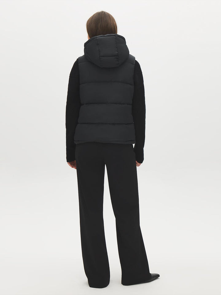 Hooded Quilted Puffer Vest
