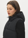 Hooded Quilted Puffer Vest