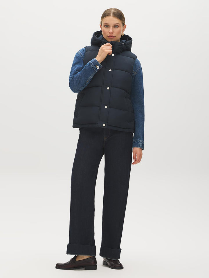 Hooded Quilted Puffer Vest