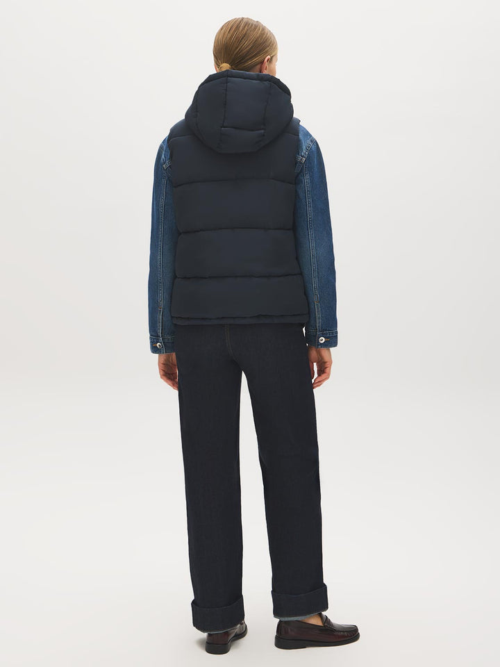 Hooded Quilted Puffer Vest