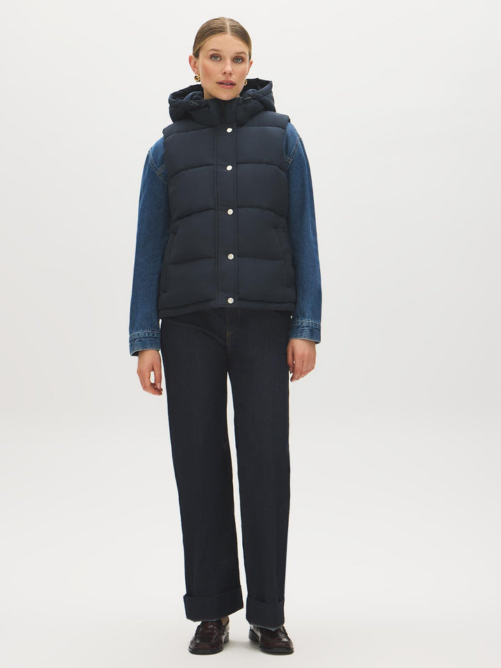 Hooded Quilted Puffer Vest