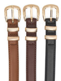 3-Pack Faux Leather Belts