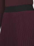 Pleated Chiffon Midi Skirt