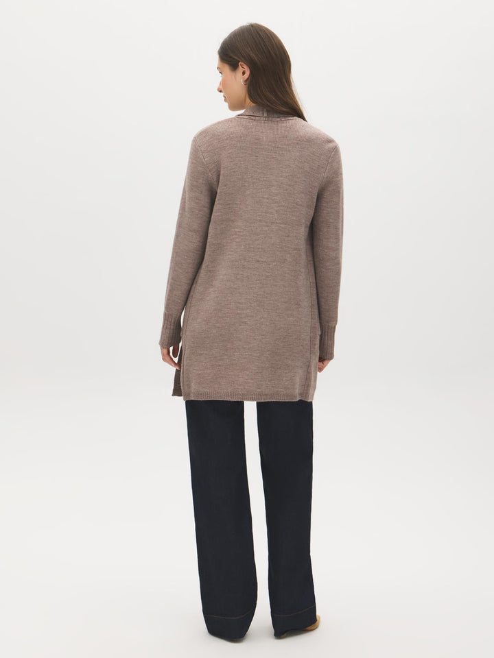 Ribbed Knit Duster Sweater