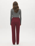 Mid-Rise Straight-Leg Pants