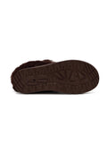 Faux Suede Slippers with Faux Fur Lining