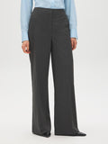 Pinstripe Wide-Leg Pants