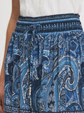 Paisley Print Tiered Maxi Skirt