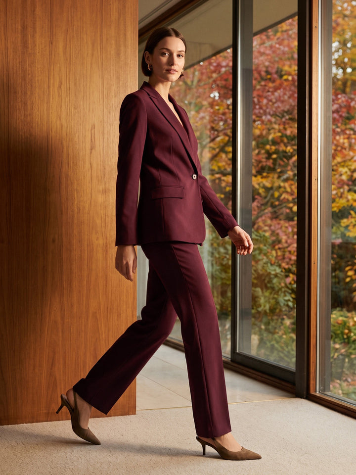 One-Button Tailored Blazer