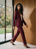 Mid-Rise Straight-Leg Pants