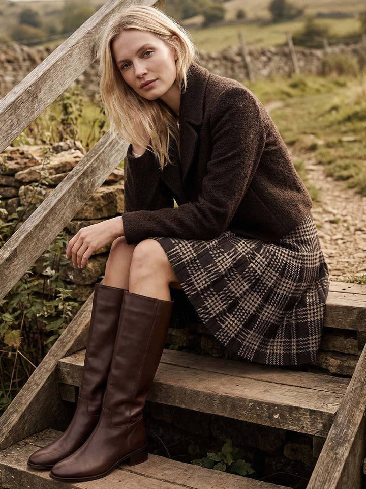 Houndstooth Flippy Skirt