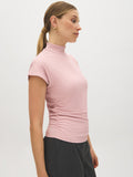 Ribbed Mock Neck Top