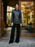 Textured Faux Leather Jacket