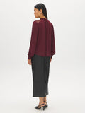 Crochet Shoulder Balloon Sleeve Top