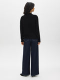 Diamond Pattern Mock Neck Sweater