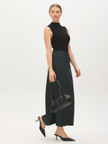 Satin-Like Bias Cut Skirt
