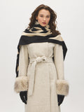 Soft Brushed Geo Pattern Scarf